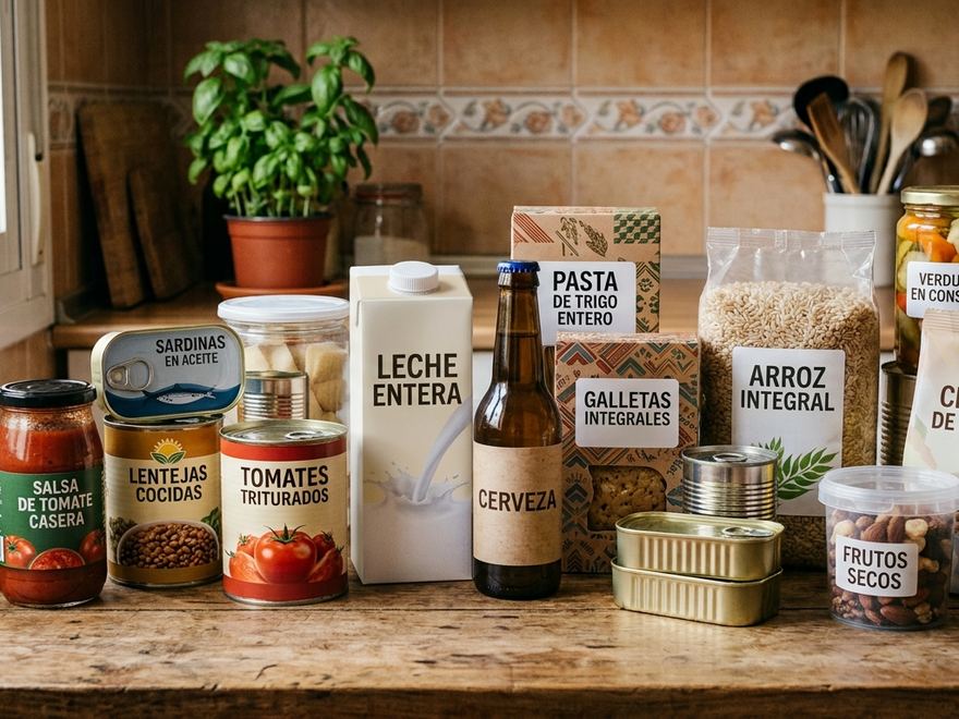Productos de despensa envasados